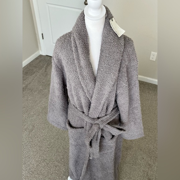 NWT Barefoot Dreams Dove Gray Robe Size 2 (M/L) - Picture 3 of 9